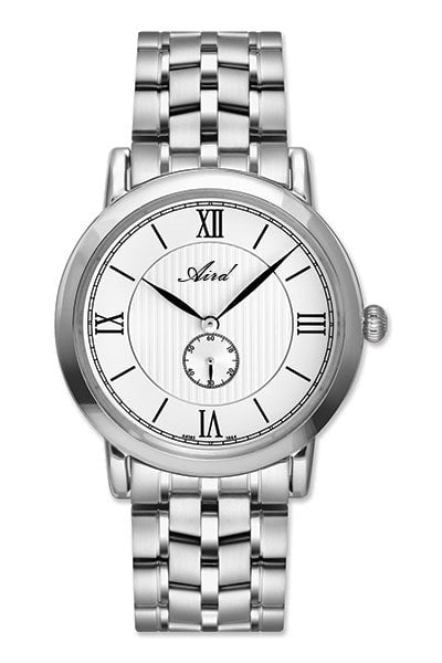 Aird Men's Steel Watch Swiss ETA Movement Sapphire Glass Steel Bracelet Waterproof 5 ATM Diameter 40mm