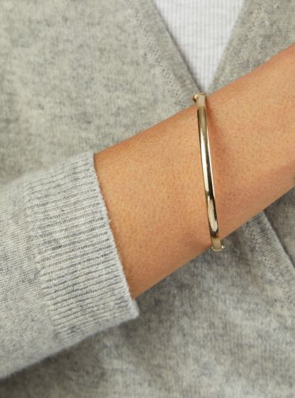 Bracelet de type bangle en or jaune 14k