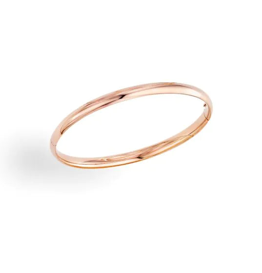 Bracelet de type bangle poli en or 14k (5 mm)