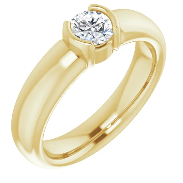 White Gold Diamond Solitaire Engagement Ring
