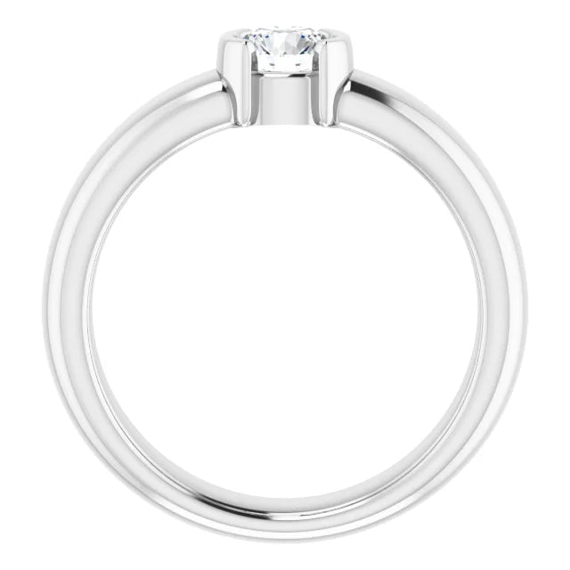 White Gold Diamond Solitaire Engagement Ring