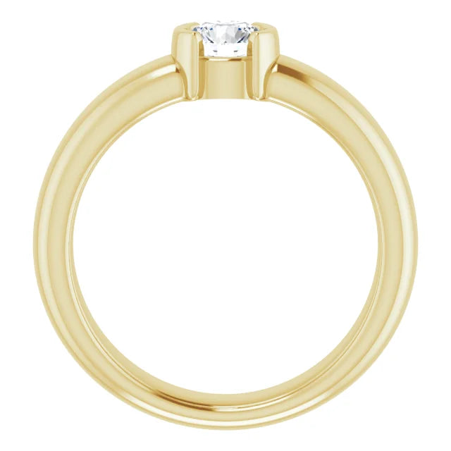 White Gold Diamond Solitaire Engagement Ring