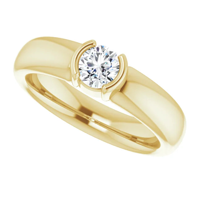 White Gold Diamond Solitaire Engagement Ring