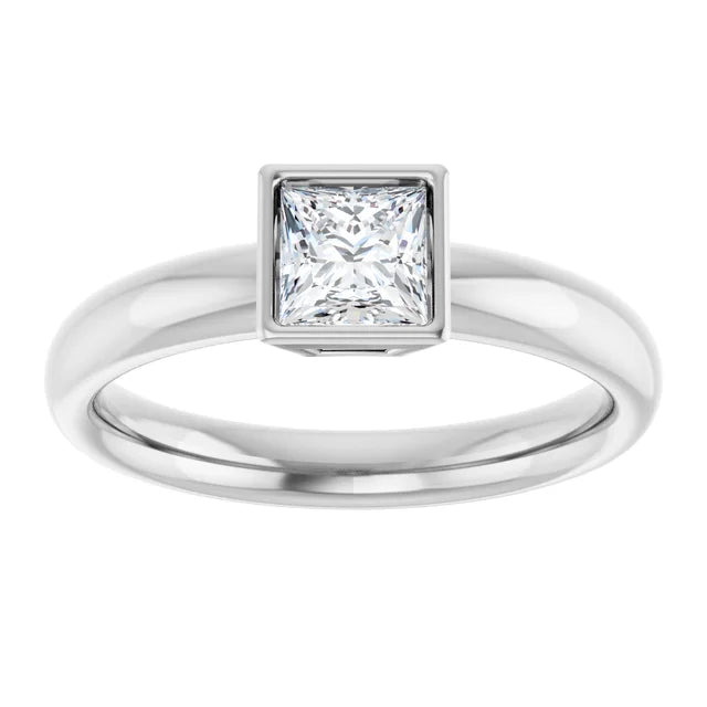 White Gold Diamond Solitaire Engagement Ring