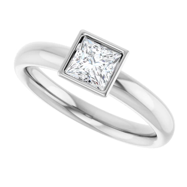 White Gold Diamond Solitaire Engagement Ring
