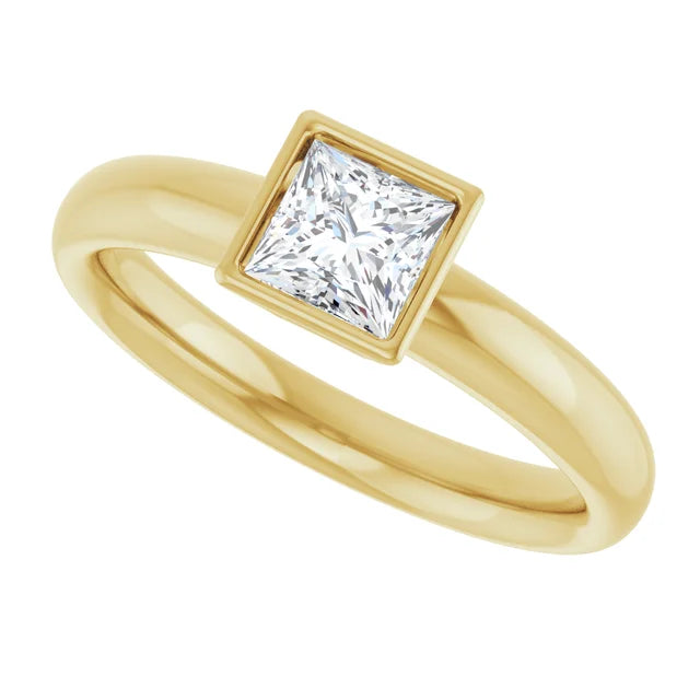 White Gold Diamond Solitaire Engagement Ring