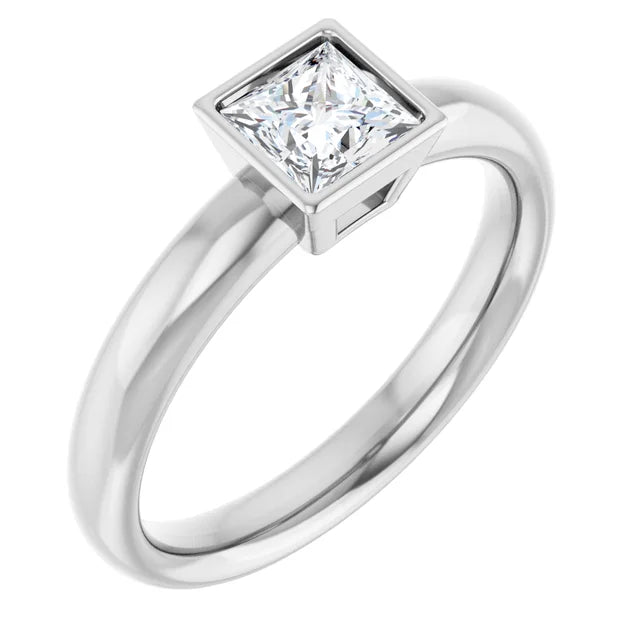 White Gold Diamond Solitaire Engagement Ring