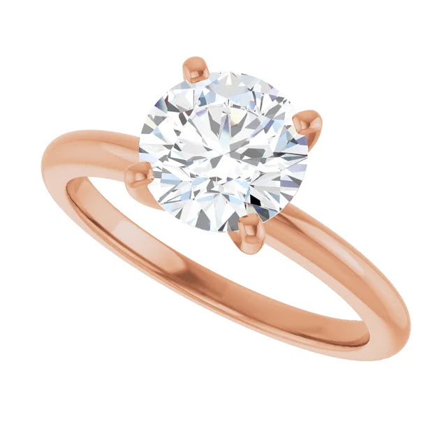 White Gold Diamond 4 Prong Solitaire Engagement Ring