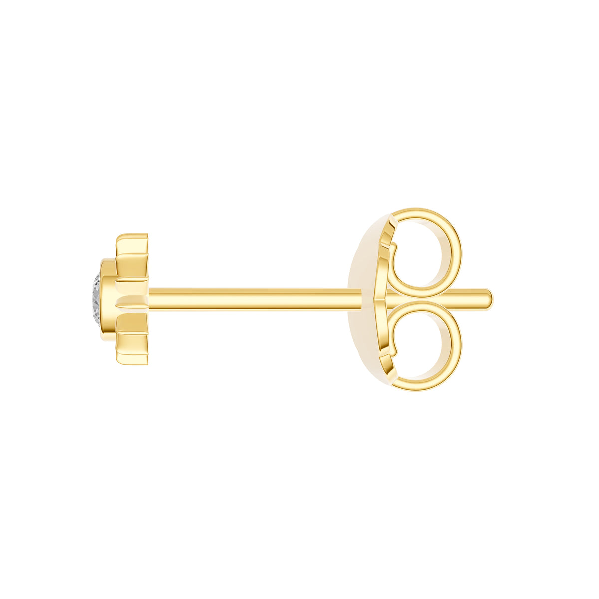 Boucles d'oreilles Soleil en Diamants 0,05 ct