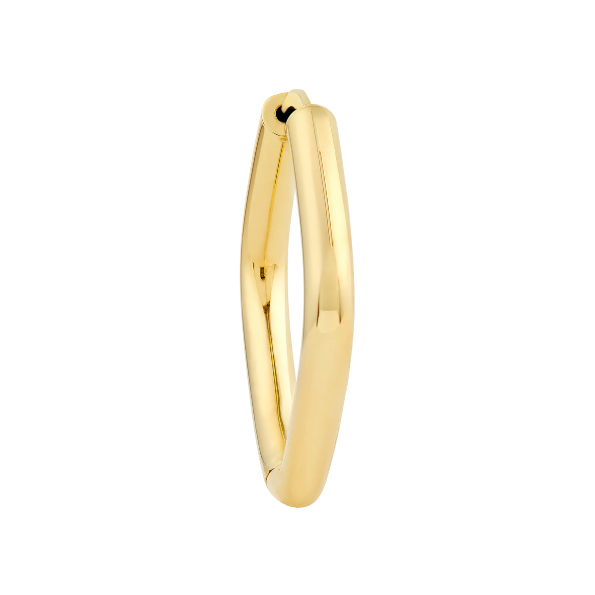 Huggies carrées 15 mm en or 14k – Design géométrique
