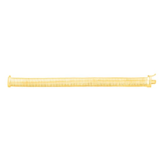 Bracelet semi-rigide en argent recouvert d'or