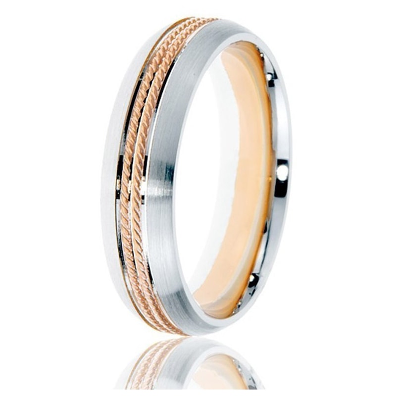 Or Blanc Jonc En Or Pour Homme Jonc Auguste Simple Et Sobre Or