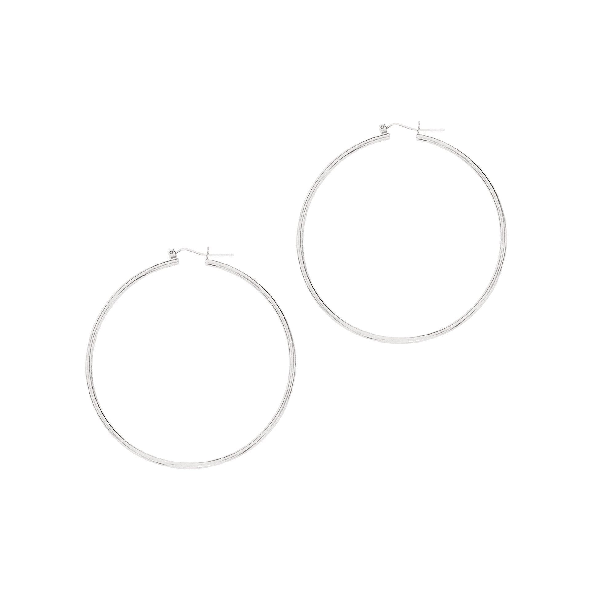 Beautiful Creole-style rings for women in 14 Karat white gold