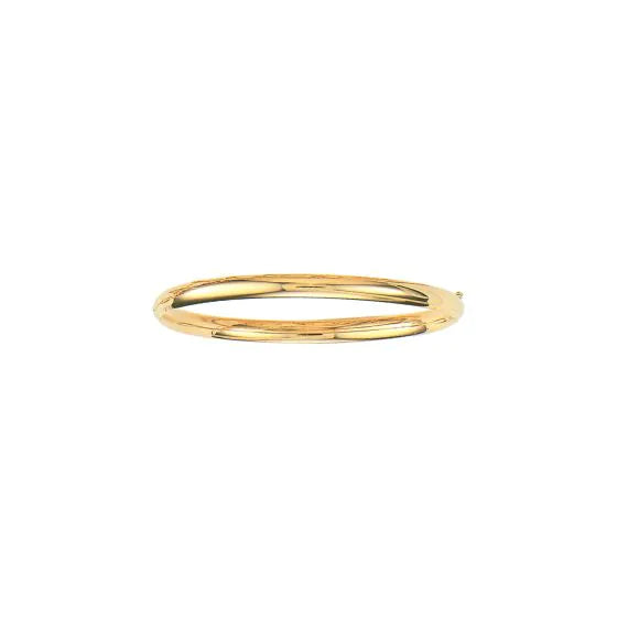 Bracelet de type bangle poli en or jaune 10k (5 mm)