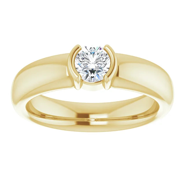 White Gold Diamond Solitaire Engagement Ring