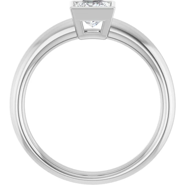 White Gold Diamond Solitaire Engagement Ring