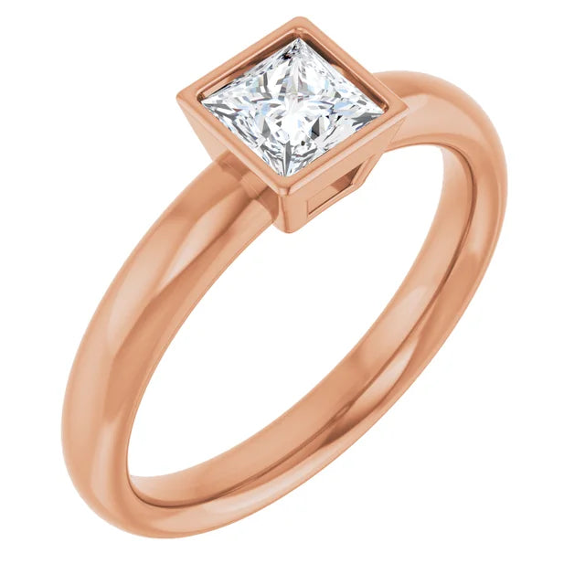 White Gold Diamond Solitaire Engagement Ring