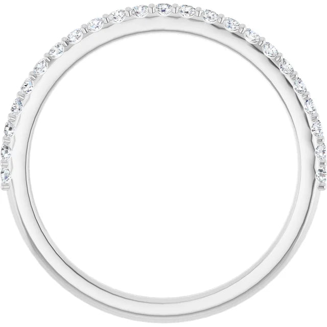 Ensemble bague de fiançailles halo (diamant 1,00 ct) et jonc de mariage encastrable en or blanc 14k à diamants de laboratoire (IGI) Le jonc de mariage assorti est vendu séparément.