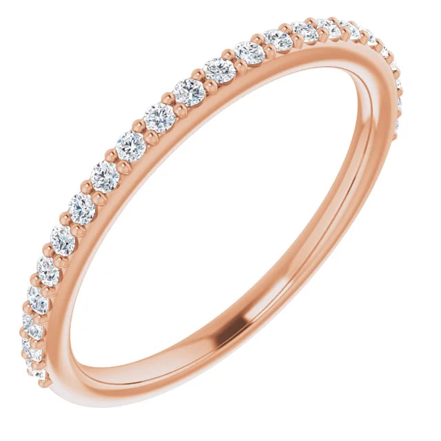 Bague de fiançailles solitaire et pavé en or blanc 14k avec diamant central rond de 0,25 ct (GIA) et 22 diamants d'entourage