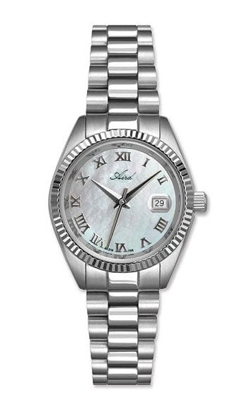 Aird ladies' steel watch Swiss ETA movement Sapphire crystal Mother-of-pearl dial 5 ATM waterproof