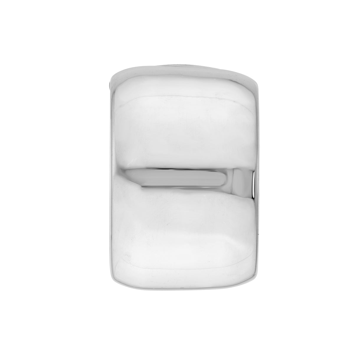 Demi-créoles larges (6 mm) en or 14k – Design tubulaire plat