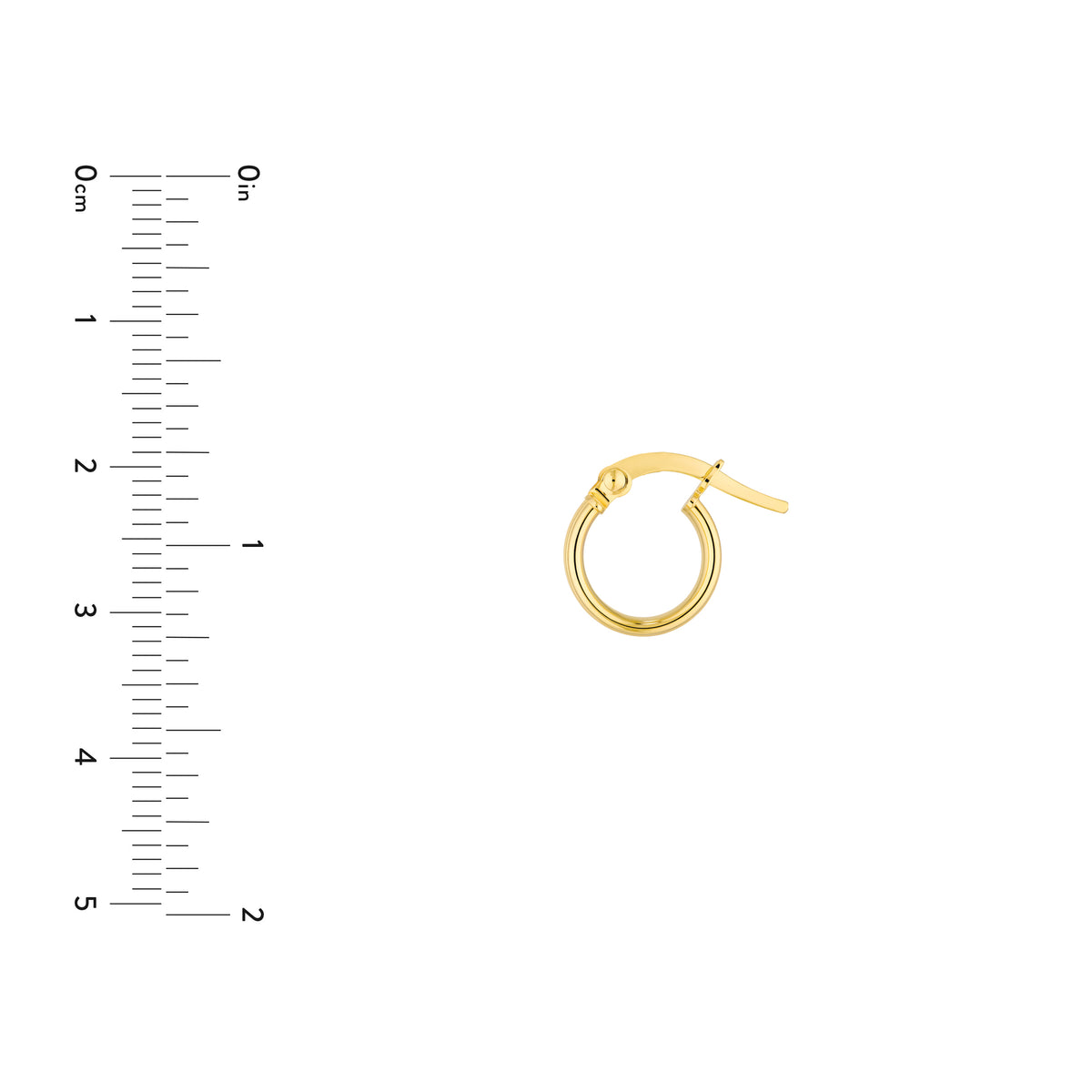 Créoles en or jaune 14k – Design strié et élégant
