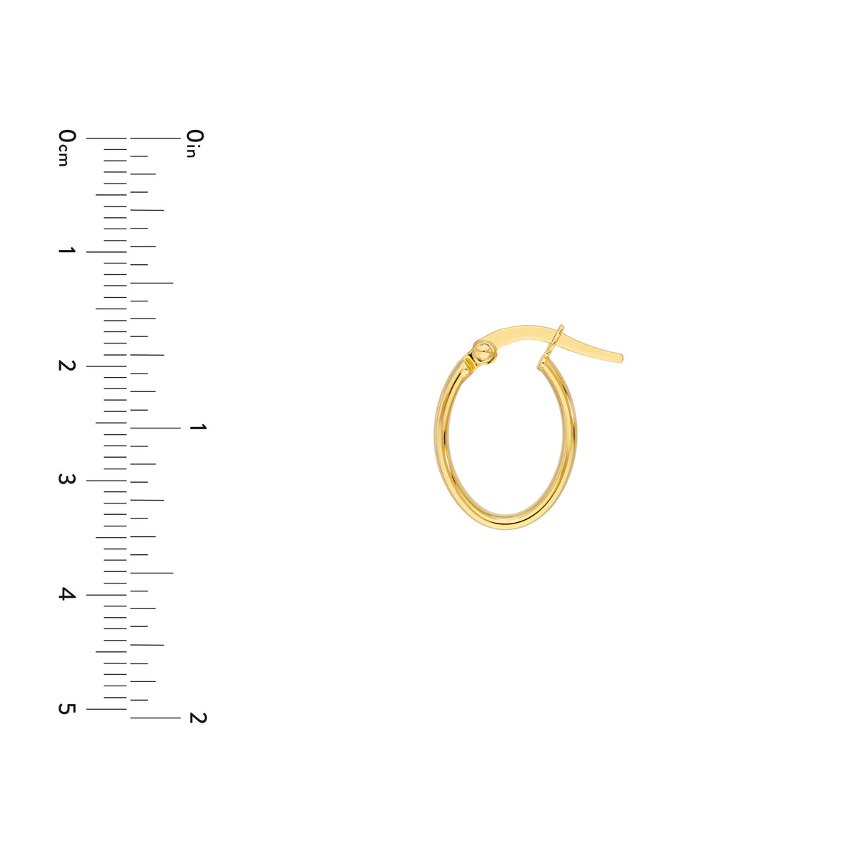 Créoles en or jaune 14k – Design strié et élégant