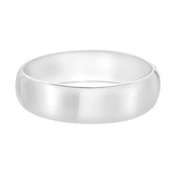 Bracelet de type bangle bombé en argent recouvert d'or