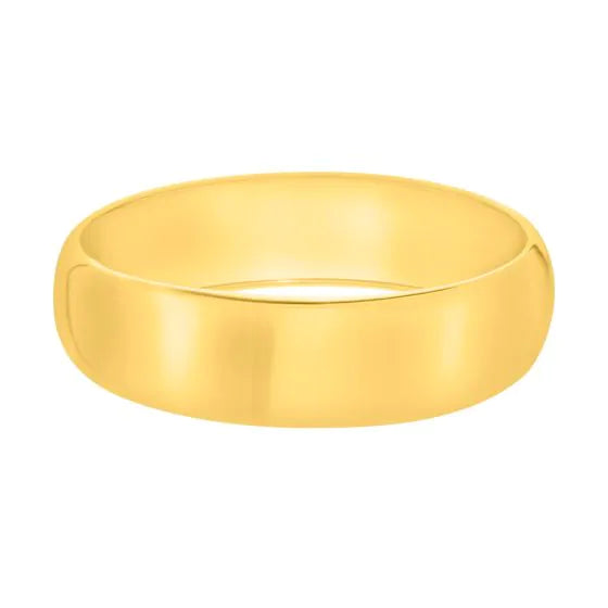 Bracelet de type bangle bombé en argent recouvert d'or