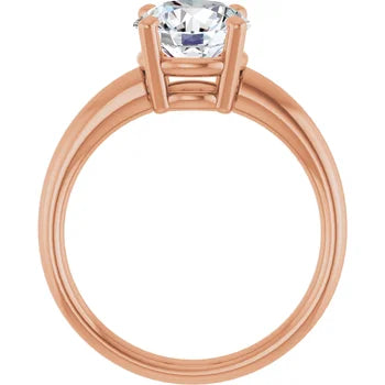 White Gold 4 Prong Diamond Solitaire Engagement Ring
