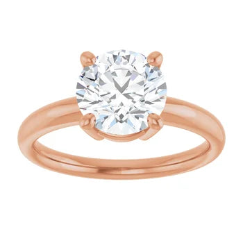 White Gold 4 Prong Diamond Solitaire Engagement Ring